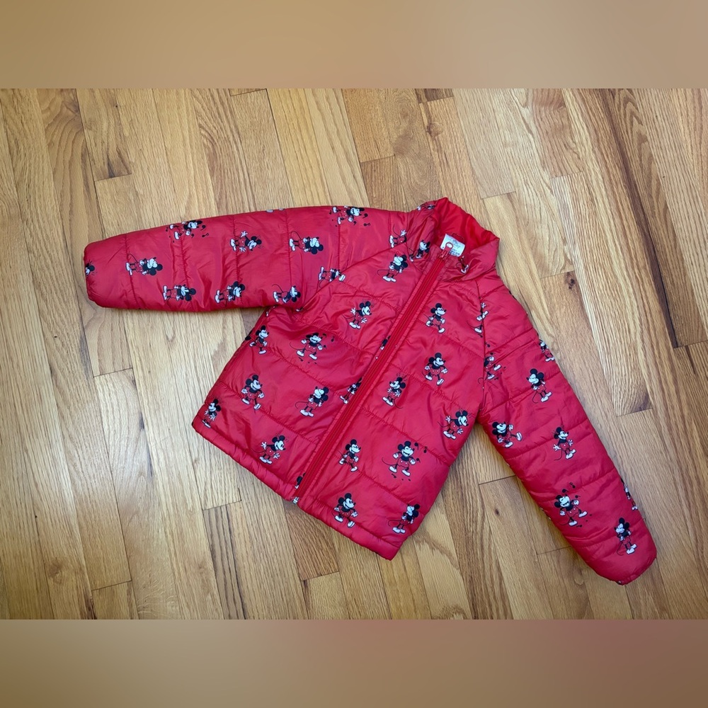 Disney Red Jacket with Cartoon Design